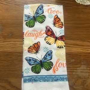 Butterfly hand towel